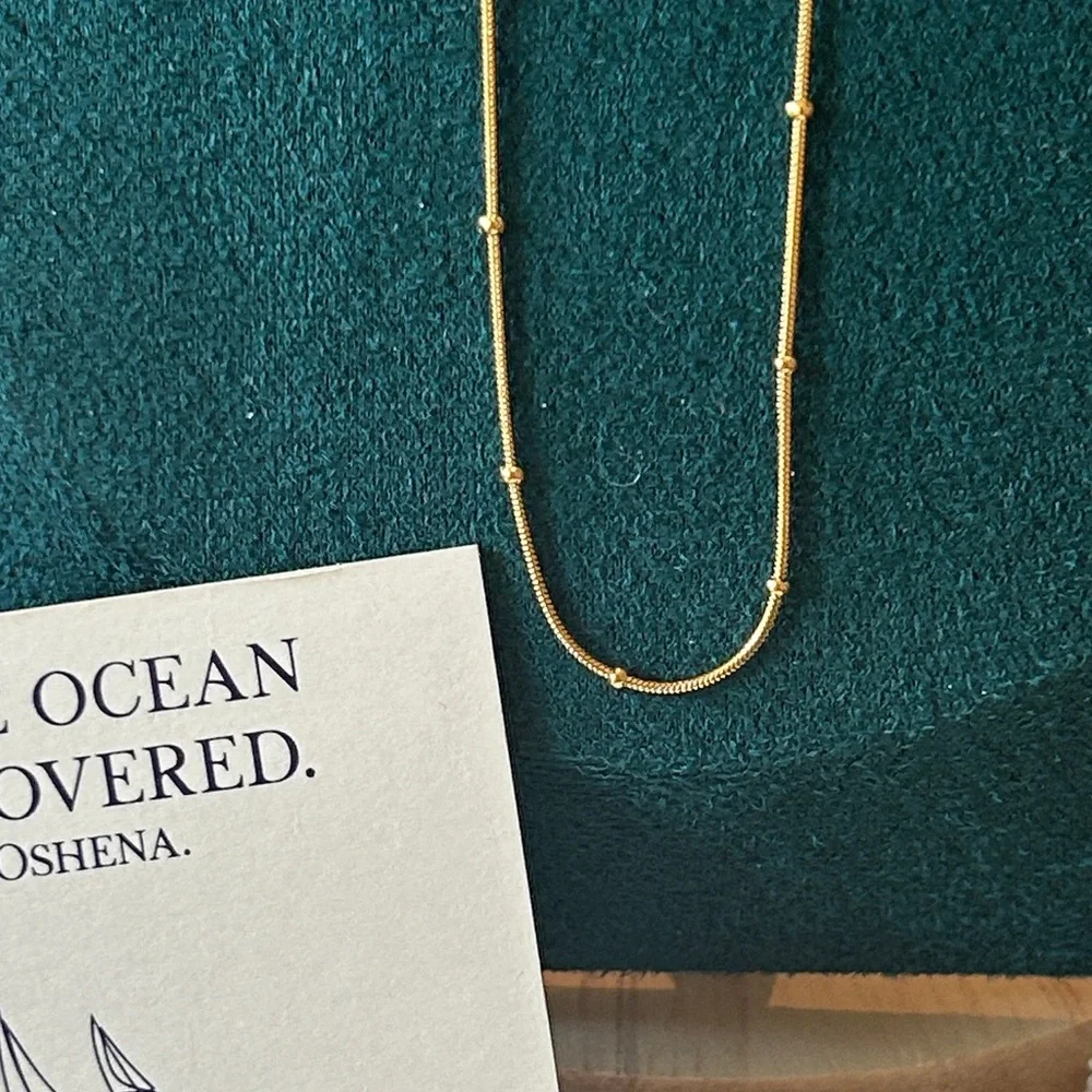 Oshena Designer Beachwear beaded‎ Gold Necklace NEW release!